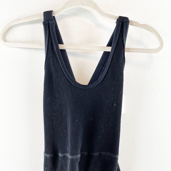 Free People Movement Free Throw Ribbed Onsie Jumpsuit Black Small - Picture 5 of 12